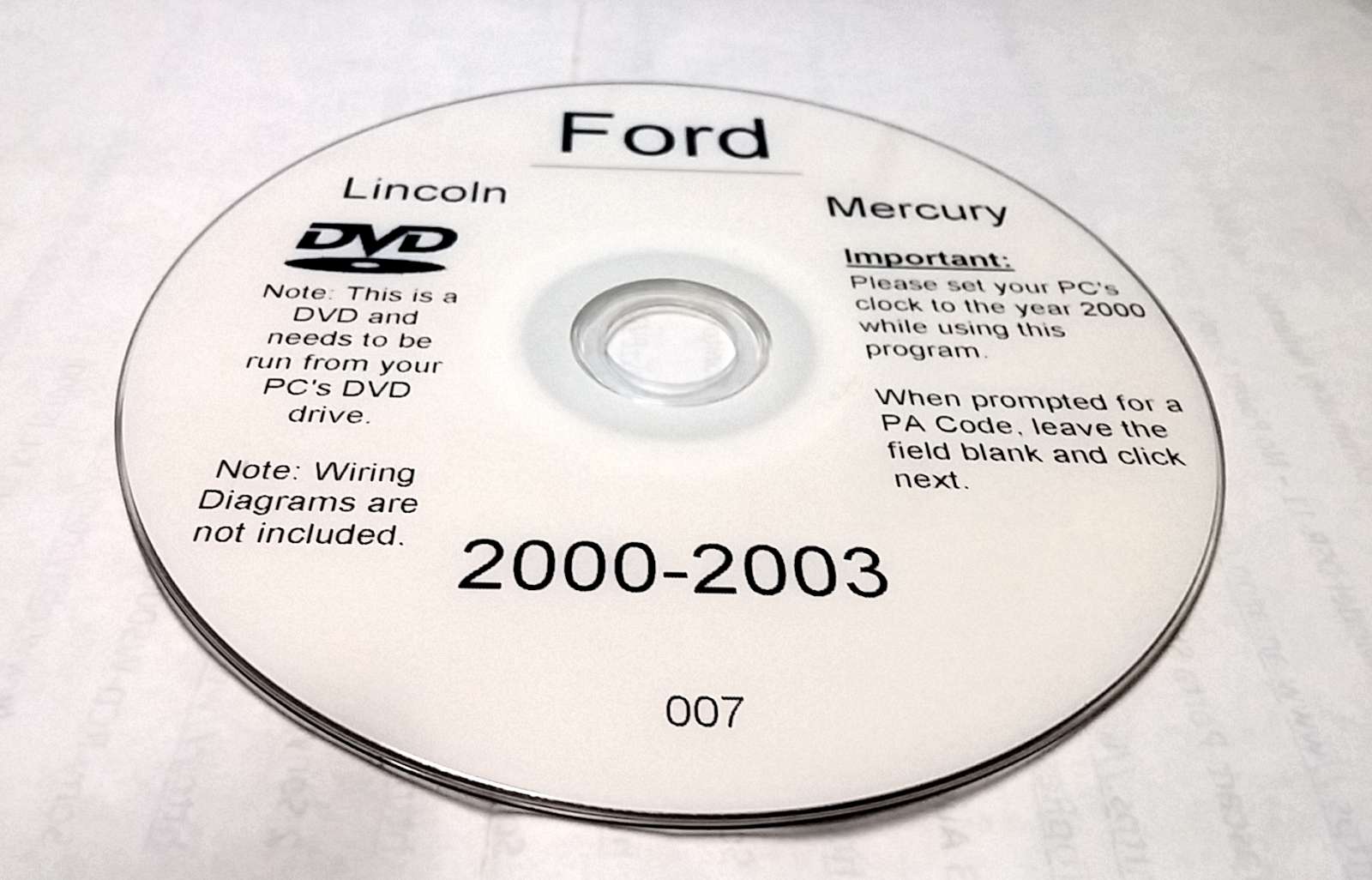 Ford 2003 Lincoln Town Car Wiring Diagrams and DVD Ford 2003 Lincoln Town Car Wiring Diagrams DVD adjustments procedures replace
